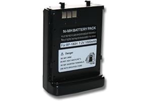 vhbw 1x batteria compatibile con Icom IC-T42, IC-T22, IC-T22E, IC-12A, IC-T22A, IC-T7, IC-T42A, IC-T42E radio (1000mAh, 7,2V, NiMH)