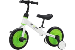 UBRAVOO Fit 'n Joy Vélo d'entraînement pour Tout-Petits débutants, 4 en 1 Draisienne Enfants avec des Options de pédales et de Roues d'entraînement, Trike to Bike Draisienne Evolutive pour Bébé