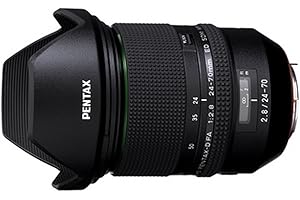 Pentax HD FA 24-70 mm F2.8ED SDM WR Zoom Estándar de Alto Rendimiento 24 mm Ultra Angular Construcción Resistente al Clima Potencia de Imagen Excepcional Cristal ED Lentes Asféricas Recubrimiento HD