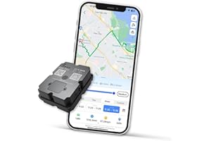 WANWAYTECH GPS-Tracker Power Finder, Auto-Tracker mit bis zu 90 Tagen Akkulaufzeit, magnetisches Ortungsgerät für Autos, Boote, LKWs, mit Standort-, Routen- und Geschwindigkeitsüberwachung