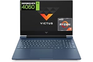 HP Victus 15-fb2004ns - Ordenador portátil Gaming de 15.6" FHD AMD Ryzen 7 8845HS, 16GB RAM, 1TB SSD, NVIDIA GeForce RTX 4060, Sin Sistema Operativo Blue - Teclado QWERTY Español
