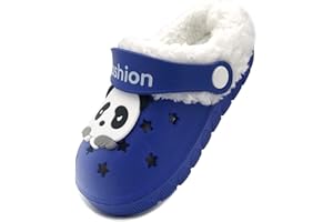 Vorgelen Bambini Invernali Zoccoli e Sabot Ragazzi Morbide Pelliccia Pantofole Ragazze Caldo Casa Ciabatte Antiscivolo Confortevole Scarpe da Giardino All'aperto/Interno 18.5-32 EU