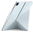 PITAKA Case for iPad Air 13 2024 Magnetic Case for iPad Pro 12.9 2022/2021/2020/2018, Ultralight iPad Protective Case with Pen Holder, Multi-Angle Stand US PU Leather, Light Blue [MagEZ Folio 2]
