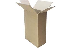 MEGAZOO Scatoloni 40x20x60 cm - 15 Pezzi - Scatole di Cartone a Onda singola - Imballaggi per Spedizione e Trasloco - molto resistente