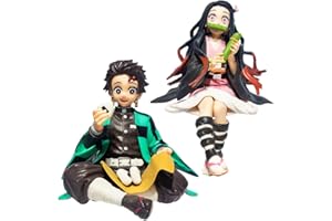 PGONA Demonslayer Figura,2 PCS Demonslayer Modelo de Personaje de Anime PVC Action Statue Coleccionables de Juguete Anime Muñeca Adornos Escritorio Popular Juguetedecoración para Coches Dormitorios