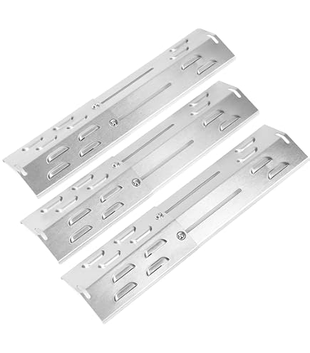 Lot De 3 Diffuseurs De Flamme Émaillés BBQ-Toro - Rails Arômes Pour Weber Spirit 200 Série 2013+ Et Autres
