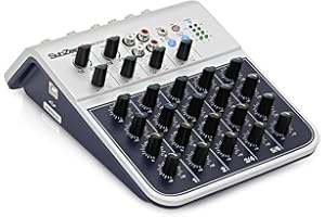 SubZero Interfaz de audio con placa de sonido USB de 6 canales SZ-MIX06USB