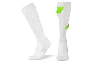 COMPRESSION FOR ATHLETES CFA V1 Calze Compressione Graduata Donna e Uomo | Calze Elastiche Sportive Per Circolazione, Vene Varicose, Gravidanza, Antitrombo, Ciclismo, Running | Made In EU FOR ATHLETES