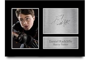 HWC Trading A4 Daniel Radcliffe Harry Potter Cadeaux Imprimé Signé Autographe Photo pour les fans de cinéma - A4