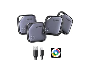 UGREEN FineTrack G Tracker för Android (endast Android) med USB-C laddning | 4-pack, Tracker Android för bagage/resväskor, Nyckelfinnare kompatibel med Pixel 10/Galaxy S26 mm.