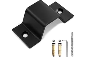 Anbte Security Ground Anchor with Carbide Drill Bit, Floor or Wall Anchor for Securing Motorcycles, Bicycles, Scooters, Heavy Duty Alloy Steel Ground Anchor Permanent Locking Point, Black