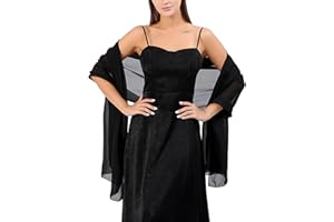 Wioklwe Pashmina Shawls and Wraps - Women Chiffon Shawl Wrap Scarf Wedding Evening Bridal Bridesmaids Mother of The Bride