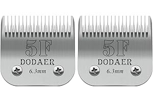 AUDOC 5F Lame staccabili per cani da compagnia compatibili con la serie Heiniger/Andis/Oster A5/Wahl KM10,2 contaggi