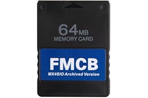 Aukuoy Free Mcboot PS2 Memory Card: PS2 FMCB Card 64MB MX4SIO FreeMcBoot Card for PS2 All Fat and Slim Consoles, Plug and Play
