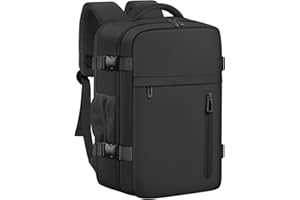 OTAHGK Mochila de Viaje Cabina Avion 40 x 20 x 25 para Ryanair Equipaje de Mano Maletas de Cabina Bolsa de Viaje Hombre Mujer mochila informal para computadora portátil -Negro