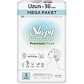 Sleepy Bio Natural Premium Plus Hijyenik Ped Mega Paket Uzun 36 Adet
