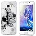 Produktbild Für Samsung Galaxy A3 2016 Silikon Hülle Weich Case,Galaxy A3 2016 Hülle Anime,Galaxy A3 2016 Hülle Schmetterling Blumen,EMAXELERS Galaxy A3 2016 Hülle Silikon Transparent Soft Silicone Tasche Hülle Etui für Galaxy A310,Galaxy A310 (2016) Hülle Transparent,Galaxy A3 2016 Hülle Durchsichtig Anime Muster Slim Weich Soft Bumper TPU Tasche Handytasche Hülle Schale Etui Für Samsung Galaxy A3 2016,Skull&Flower