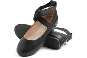 Feversole Girls Cute Dress,Ragazze Mary Jane Strap Scarpe Basse Ballerine da Principessa Scarpe da Scuola Piatte
