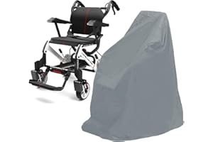 CRAYFOMO Wheelchair Dust Cover, 210D Oxford Heavy Duty Waterproof Outdoor Rain Cover With Elastic Band for Mobility Scooter and Wheelchair Storage (100x75x100cm)