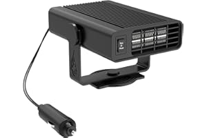 Exsivemy Car Heater, 2 In 1 Heating Cooling Function Fan Heater, Portable Auto Heater with Cigarette Lighter, Defroster Car Heater, Fast Heating Defroster for Car