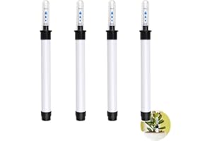 Humidité de Sol d'Indicateur de Niveau d'Eau Testeur d'Humidité Plantes Indicateur 4 Pièces Indicateur de Niveau d'Eau Pratique Testeur d'Humidité Plantes pour Les Plantes en Pot d'Intér Blanc 20cm