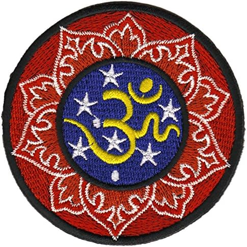 Om Sign Embroidered Iron on Patch Applique