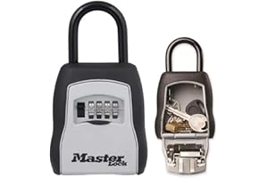 Master Lock Przenośny sejf na klucze z szeklą, średni 90 x 157 x 40 mm, na zewnątrz, do domu, biura, przemysłu pojazdów, Aktualna wersja