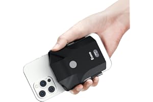 Eyoyo Scanner QR Bluetooth 2D sans Fil avec Clip arrière, Compatible avec Les téléphones Android de 4,7" à 7,2" et iPhone pour l'inventaire de bibliothèque de Livres.