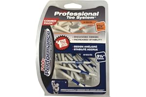 PRIDE GOLF TEE Pride Professional CPEV31450 Tee da golf, Plastica, con sistema Evolution, Confezione con 40 buste (confezione da 50 pezzi)