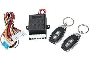 Shkalacar Kit di Chiusura centralizzata, Sistema di Blocco Senza Chiave per sblocco del Bagagliaio Universale con Staffa per Telecomando 1 milione di Codici