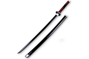 SHASHAYA Japanese Anime Sword 75cm(35in) Bamboo Samurai Sword Katana,Handmade Katana Anime Cosplay Props,Bamboo Blade Toys for Kids,Boys Girls Gift Party Favor