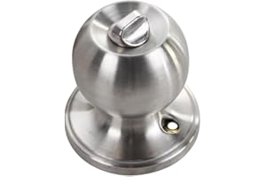 Starnearby Edelstahl Türknauf mit Schloss/Schlüssel, Griff Keyed abschließbar Home Büro rund verriegelt Türknauf