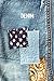 Produktbild DENIM: 6x9 lined journal : vintage patched denim jeans :  indigo bandana engineer stripe patchwork