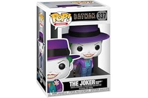 Funko Pop! Heroes: DC Batman 1989 - The Joker with Hat - 1/6 Odds for Rare Chase Variant - DC Comics- Figurine en Vinyle à Collectionner - Idée de Cadeau - Produits Officiels