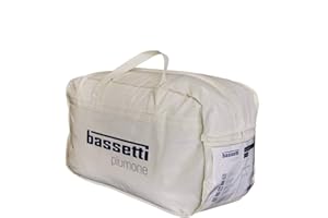 Bassetti piumino invernale + primaverile in microfibra 4 stagioni Made in Italy, matrimoniale cm 250x200