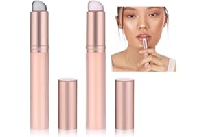 TELOOCO 2 PCS Pinceau à Lèvres Rond Applicateur de Fard à Paupières en Silicone Pinceau à Lèvres de Maquillage Rose Pinceau de Maquillage Réutilisable pour Rouge à Lèvres Baume à Lèvres Correcteur