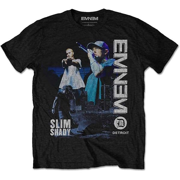 Rock Off Officially Licensed Products Eminem The Glow Logo T