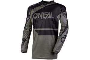 O'NEAL | Maglia Motocross | Enduro Motorcycle | vestibilità per la Massima libertà di Movimento, Protezione Gomito Cucita, Traspirante | Element Jersey Classic | Adulto | Nero
