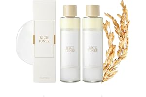 Keeoysie 2 PCS Rice Toner,Toner Hydratant À L'extrait De Riz,Rice Pure Essential Toner,Naturel Extrait De Riz Hydratant Et Hydratant, Pour Peaux Sèches Et Sensibles Hydratation Profonde - 150ml