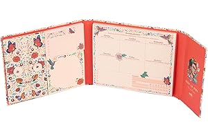 Grupo Erik - Set Bloc Notes Semainier Frida Kahlo | Planner Hebdomadaire, Notes Adhésives| Papeterie de Bureau, Fournitures Scolaires, Organisateur de bureau
