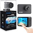 AKASO Action Cam Native 4K 20MP WiFi,Touch Screen,EIS Sommergibile 30m, Angolo Variabile Telecomando con Batterie 1100mAh x2(