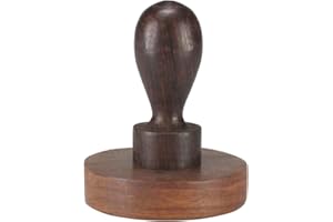 GK GLOBAL KITCHEN Wooden Chapati Press Roti Fluffer Indian Datta Press Paratha Easy Grip Handle Solid Wood Dark Brown Wooden Potatoes Pav Bhaji Masher