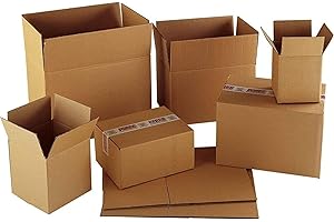 BBP Express Cardboard Packing Boxes - Strong Double Wall Corrugated Storage Boxes for Moving, Shipping, Storage - Medium 45 x 30 x 30cm Moving Boxes with 40L Capacity - Pack of 10 - Brown
