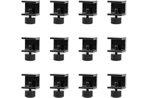 UTMACH 12 Stück Glasbett Clips Druckbett Klammern 3D Drucker Heißbett Glasplattform Halter 3D Drucker Zubehör Einstellbare für 3D Druck Glasplatte Druckbett