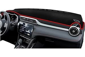 UPGENT Cubierta salpicadero Coche para MG ZS para MGZS 2017 2018 2019 2020 2021 2022 2023, Alfombrillas Salpicadero Coche, Parasol para Evitar Alfombras Ligeras, Funda Anti-UV Fundas Salpicadero(C-LHD)