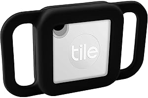 Aotao Silicone Case Compatible with Tile Mate 2020 and Tile Mate 2018 for Dog Cat Pet, Scratch Resistant Dustproof Cover (L, Black 2)