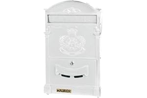 Maurer 3080615-white Lettre box-cast en aluminium