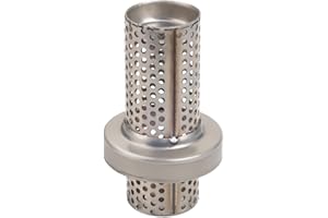 Larcele Silenziatore di Scarico Universale Moto 60.5mm, Silenziatore di Scarico Universale Moto Deflettore DB Killer Silenziatore di Scarico XSQ-04 (Corto)