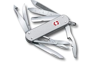 VICTORINOX Navaja suiza de bolsillo Mini Champ, pequeña, Hecha en Suiza, multiherramienta con abrecartas, abrebotellas, pelacables