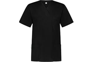 B-well ANGEL Casacca Medico Unisex Divisa Infermiere Uniformi Sanitarie Regular Fit a Manica Corta Scollo V